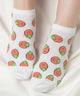 フルーツ総柄ショートソックス(23-25cm)/イチゴ（柄2）