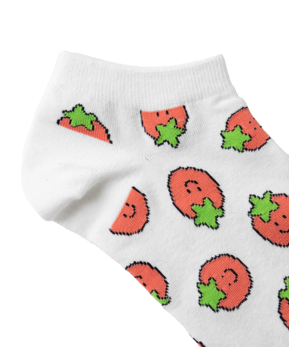 フルーツ総柄ショートソックス(23-25cm)