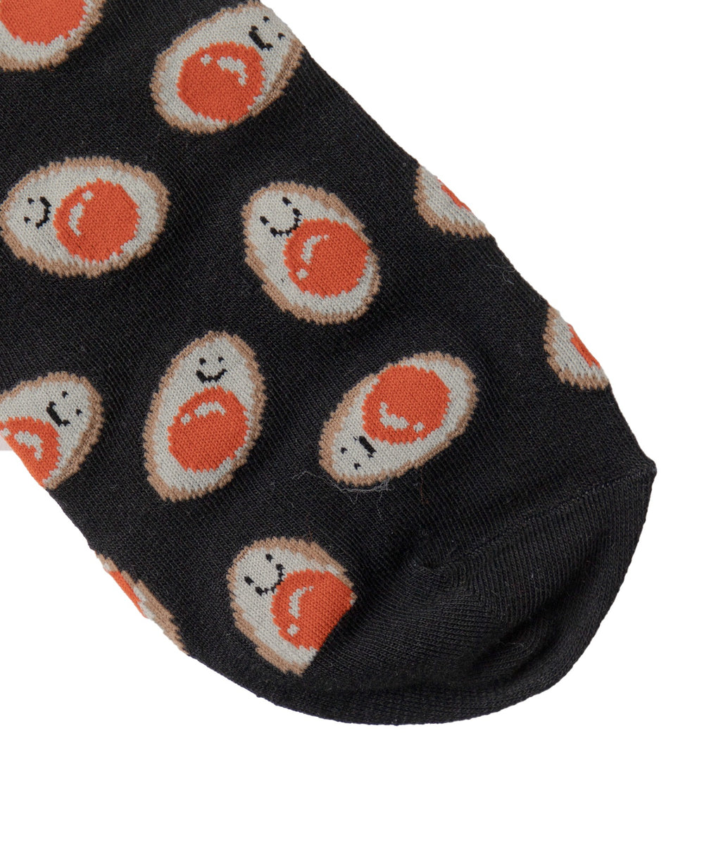 フード総柄ショートソックス