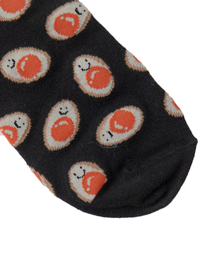 フード総柄ショートソックス