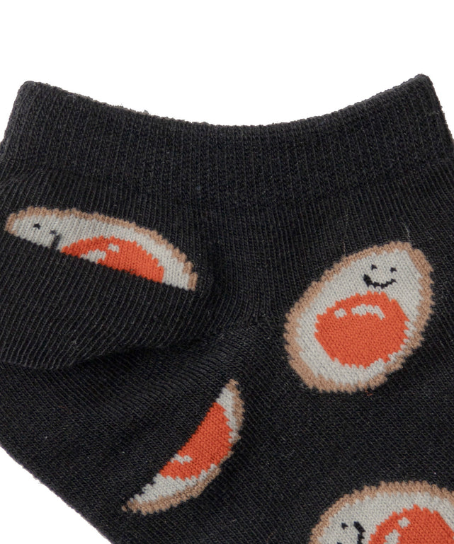 フード総柄ショートソックス