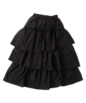 ナイロンティアードロングスカート