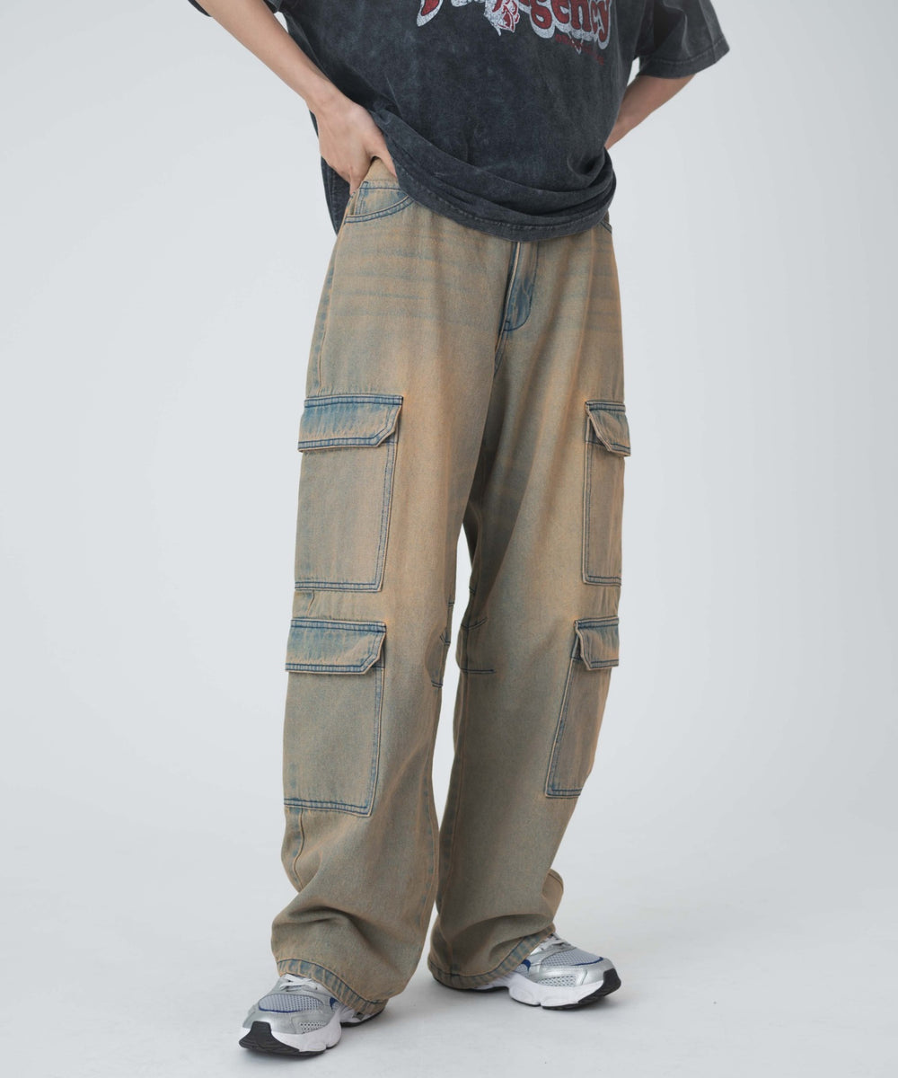 デニム淡色　モデル:161cm M着用