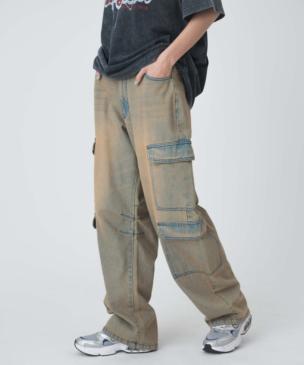 デニム淡色　モデル:161cm M着用