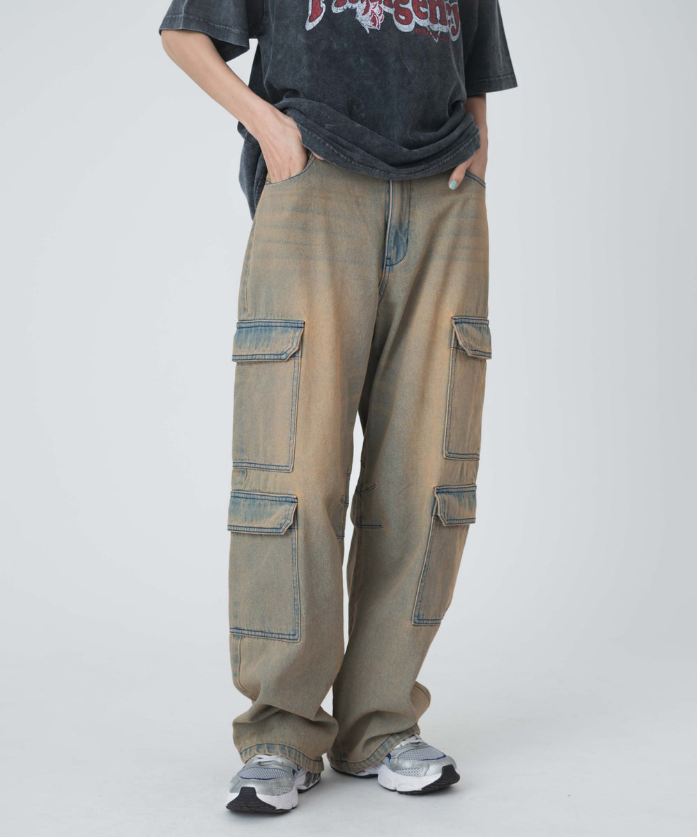 デニム淡色　モデル:161cm M着用