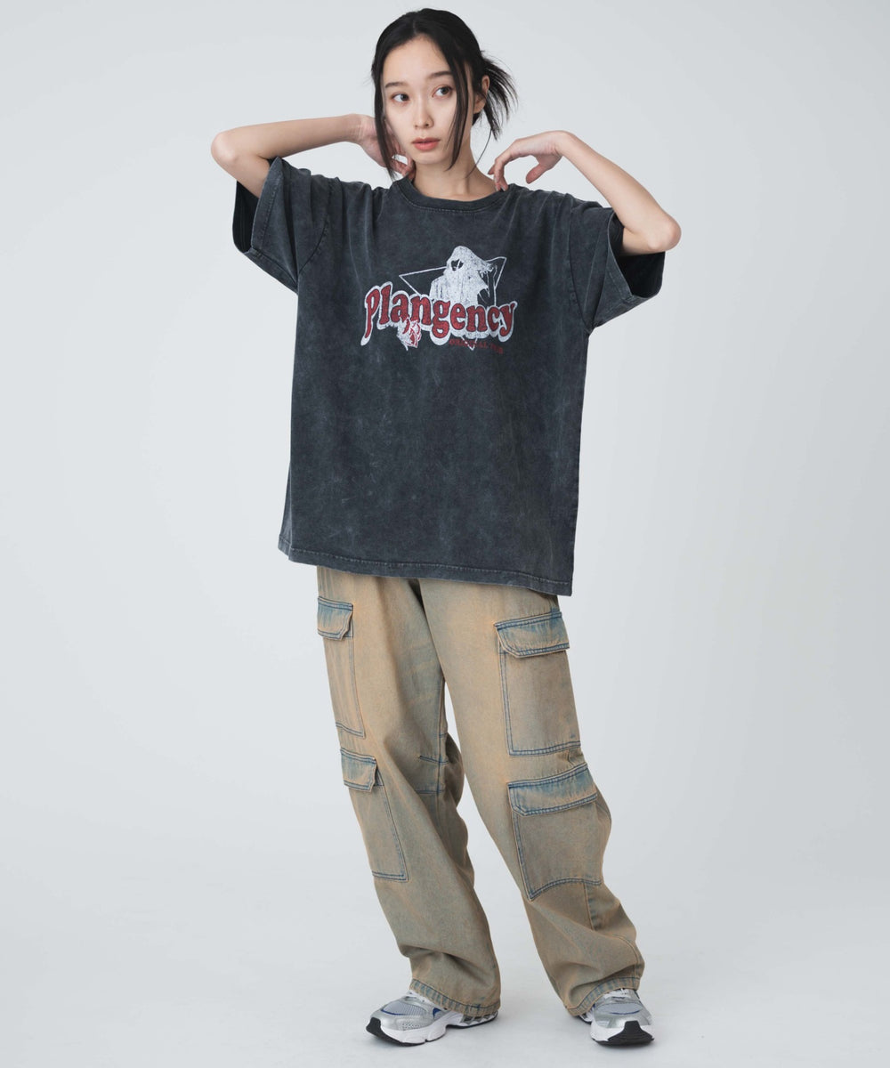 デニム淡色　モデル:161cm M着用