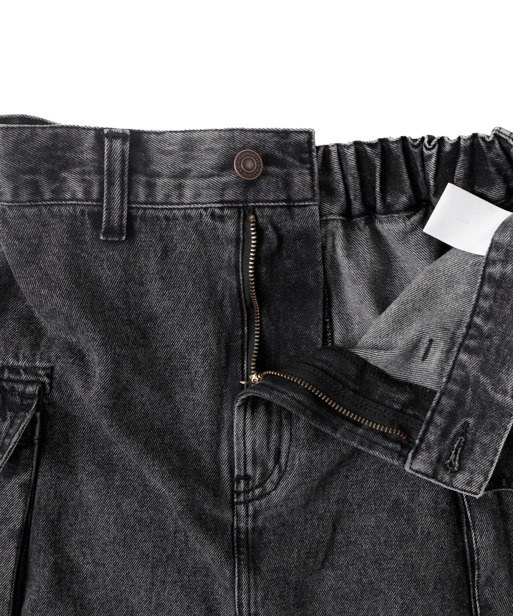 カーゴポケットデニムミニスカート