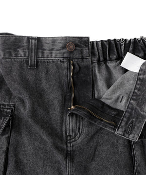 カーゴポケットデニムミニスカート