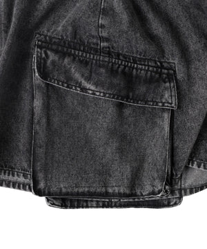 カーゴポケットデニムミニスカート