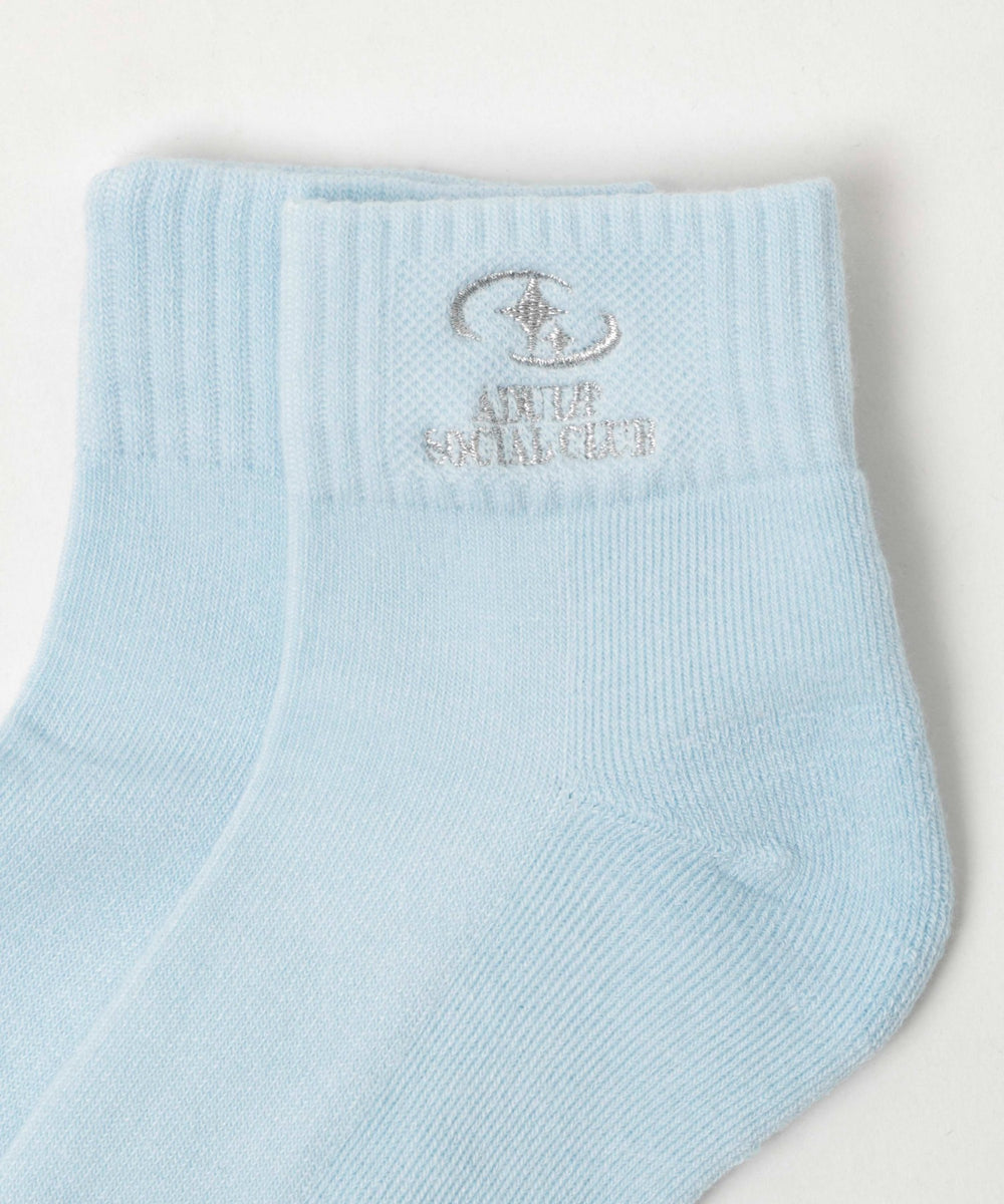 モチーフ刺繍アンクルソックス(23-25cm)