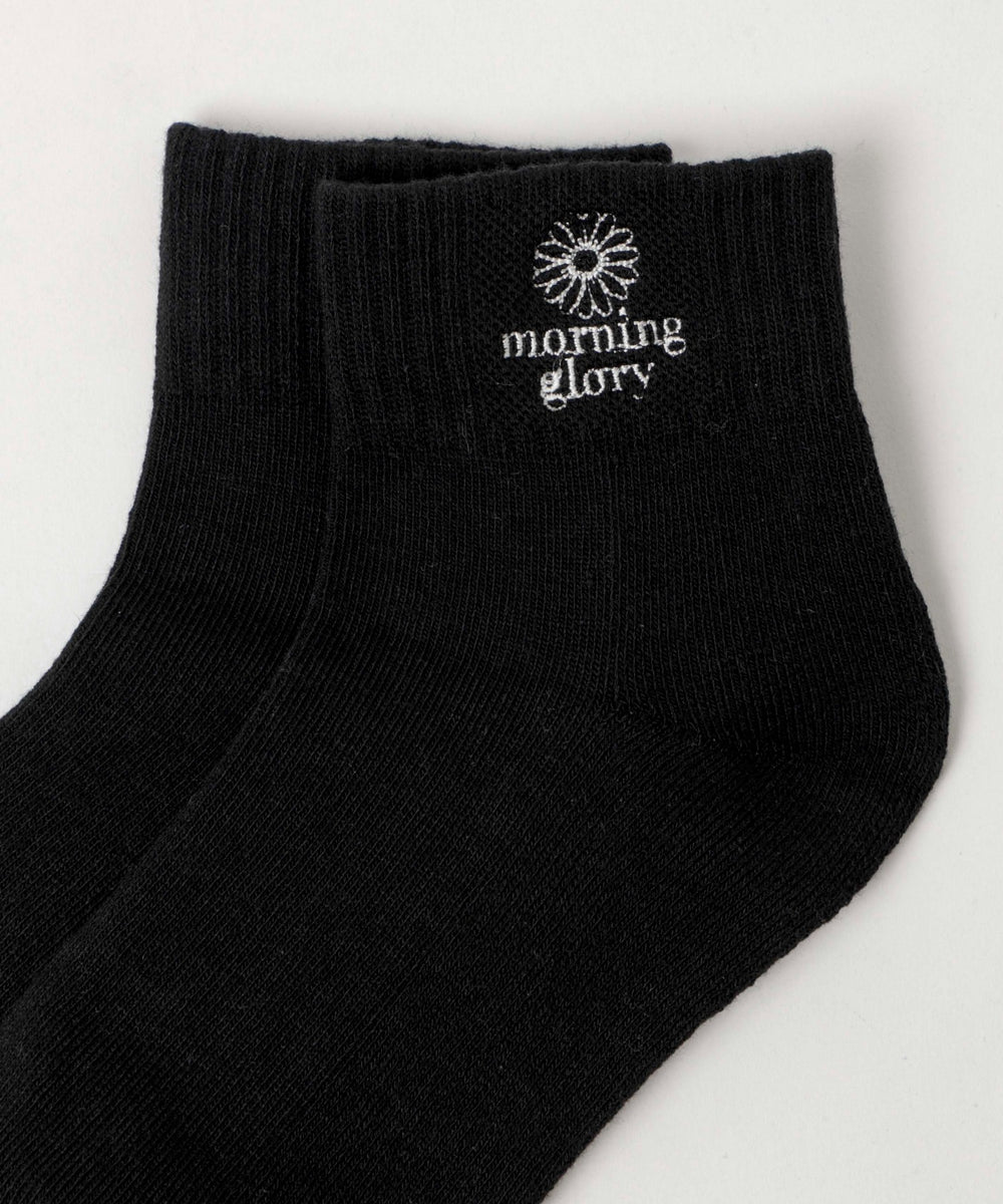 モチーフ刺繍アンクルソックス(23-25cm)
