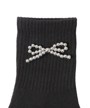 メタルリボンクルーソックス(23-25cm)