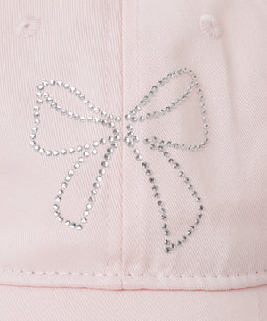 ラインストーンロゴキャップ