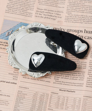 ハート×ベロアブラック（ブラックその他）