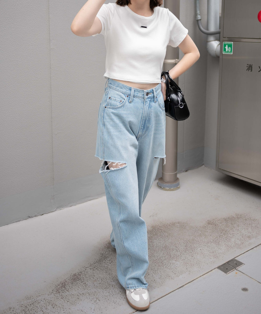 インディゴ淡 モデル：155cm M着用