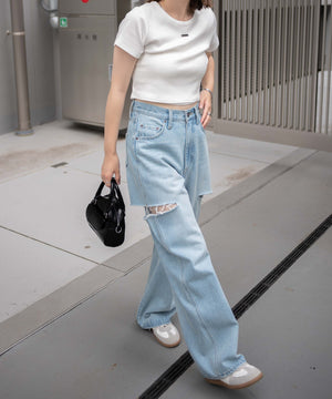 インディゴ淡 モデル：155cm M着用