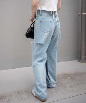 インディゴ淡 モデル：155cm M着用