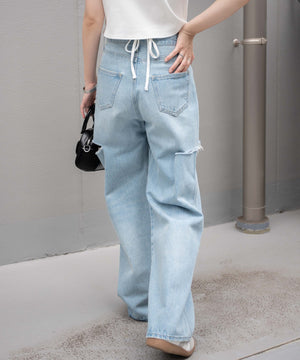 インディゴ淡 モデル：155cm M着用