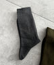 リブ無地ソックス（R）(25-27cm)/グレー