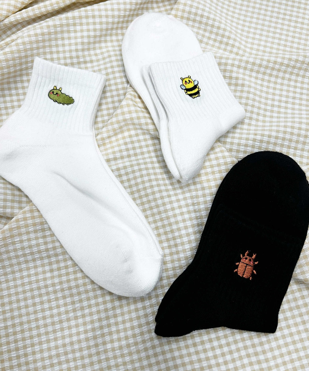 インセクト底パイルアンクルソックス(23-25cm)