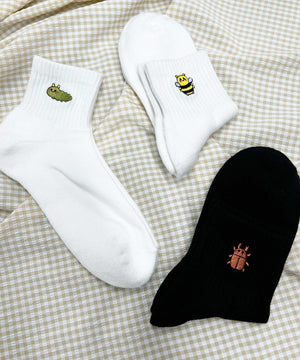 インセクト底パイルアンクルソックス(23-25cm)