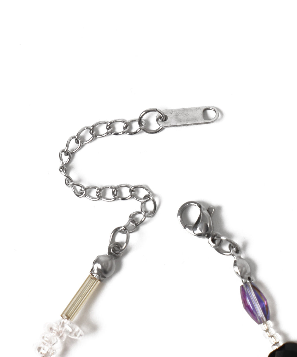 Lミックスモチーフビーズネックレス