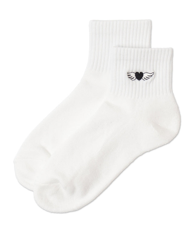 羽ハートブラック（柄4）