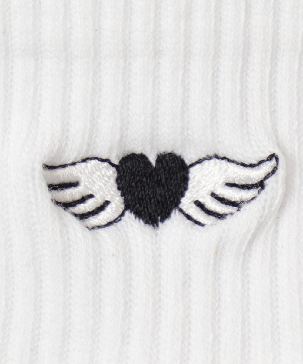 羽ハートブラック（柄4）