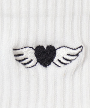 羽ハートブラック（柄4）