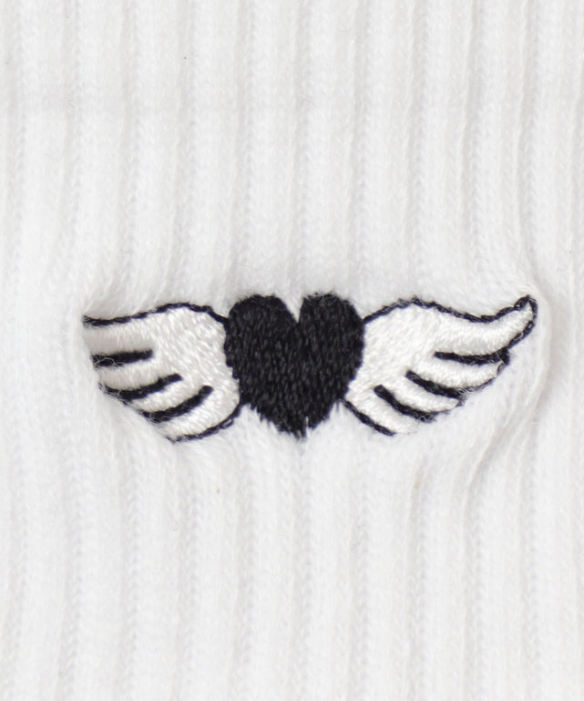 羽ハートブラック（柄4）