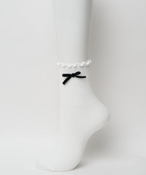 メローリボンクルーソックス(23-25cm)