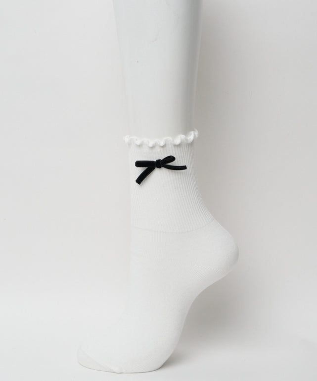 メローリボンクルーソックス(23-25cm)