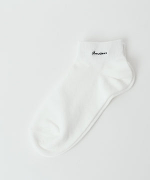 ニュアンスロゴ刺繍ショートソックス