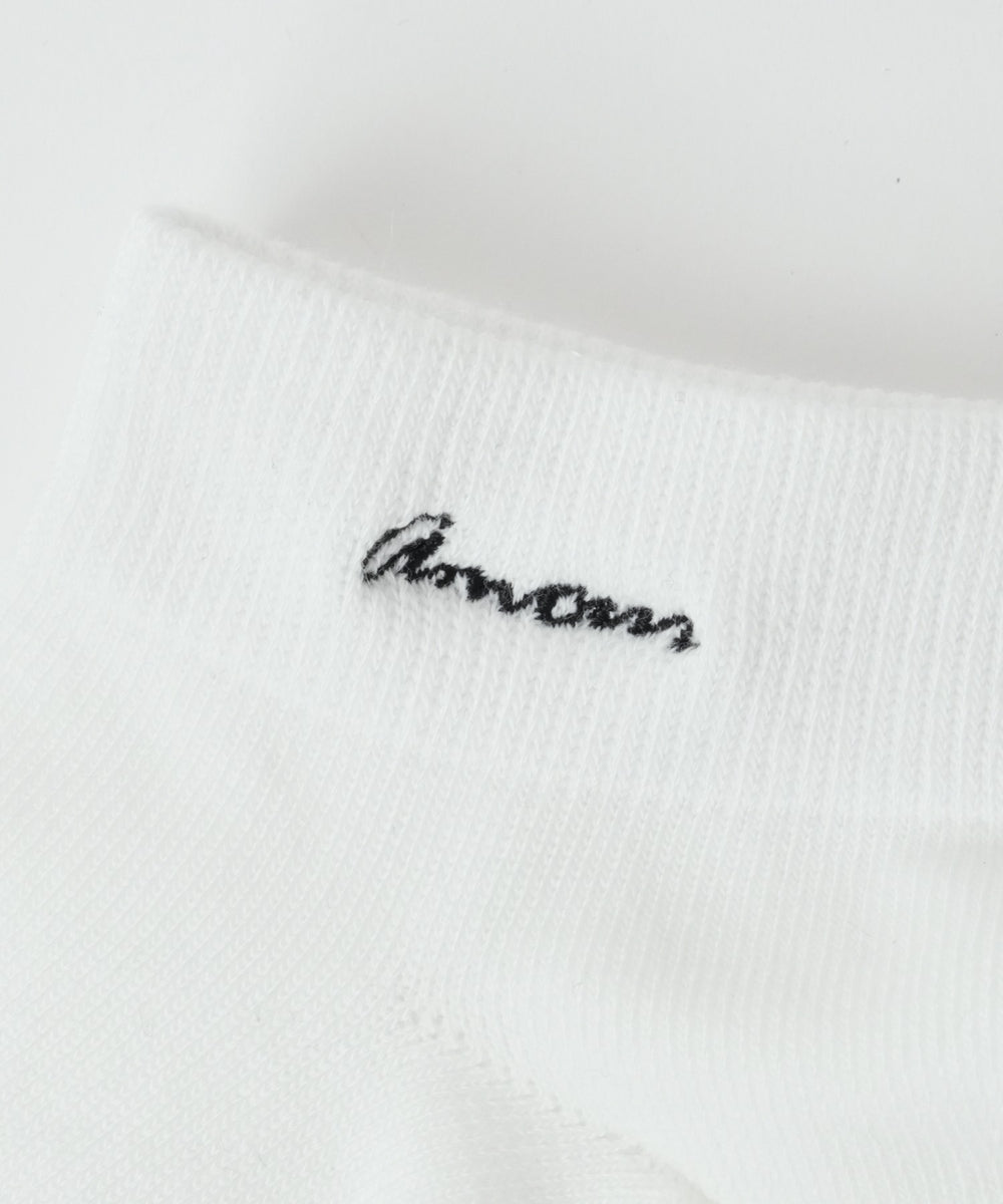 ニュアンスロゴ刺繍ショートソックス