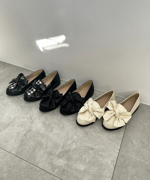 リボンローファー