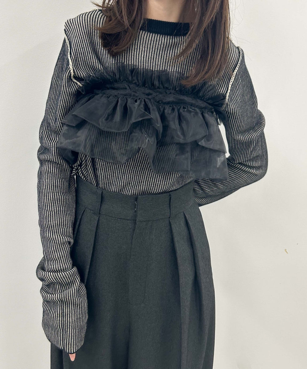 オーガンジーブラック(柄３)