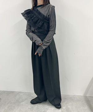 オーガンジーブラック(柄３)