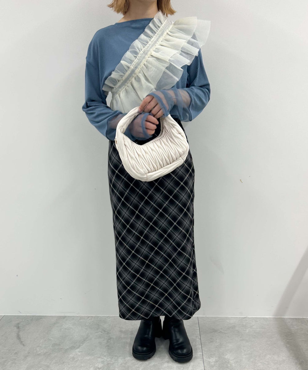 オーガンジーオフホワイト(柄４)