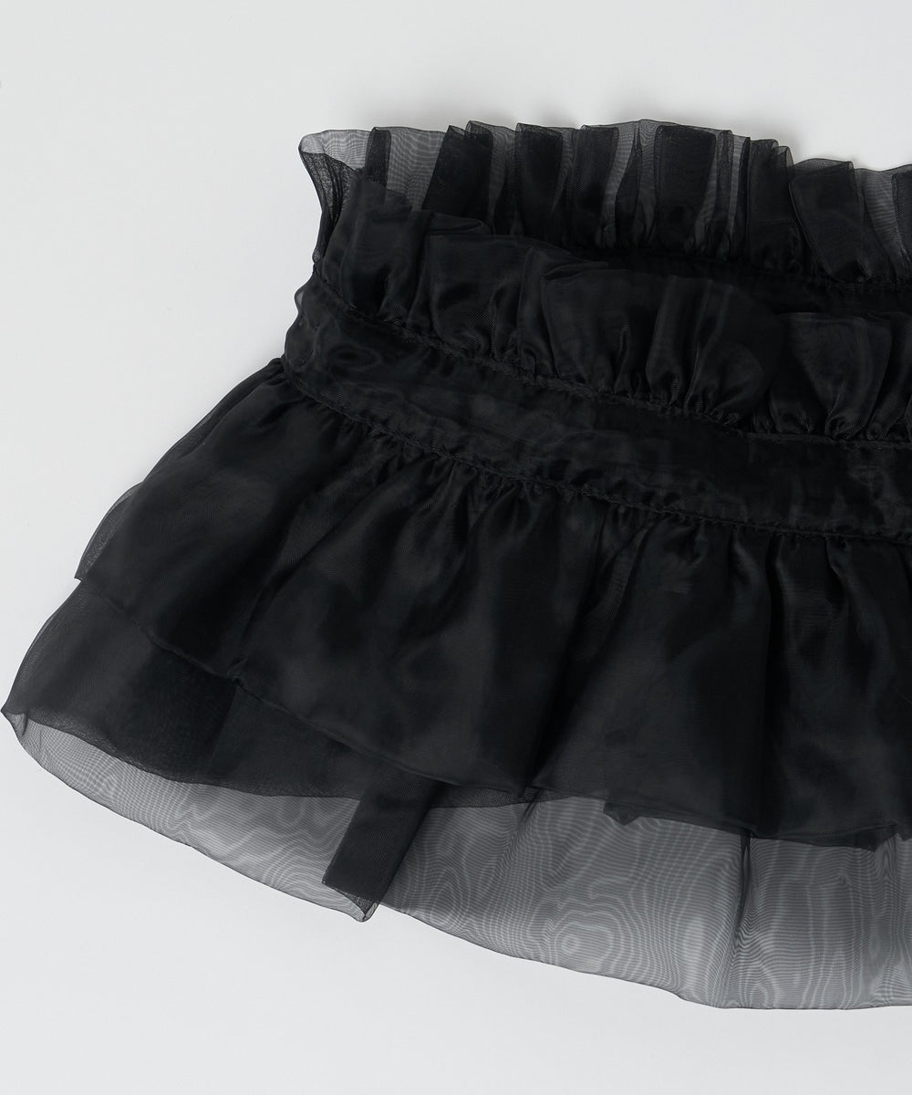 オーガンジーブラック(柄３)