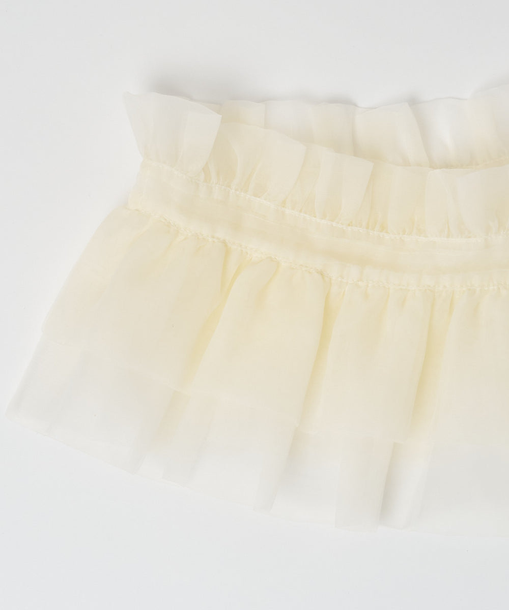 オーガンジーオフホワイト(柄４)