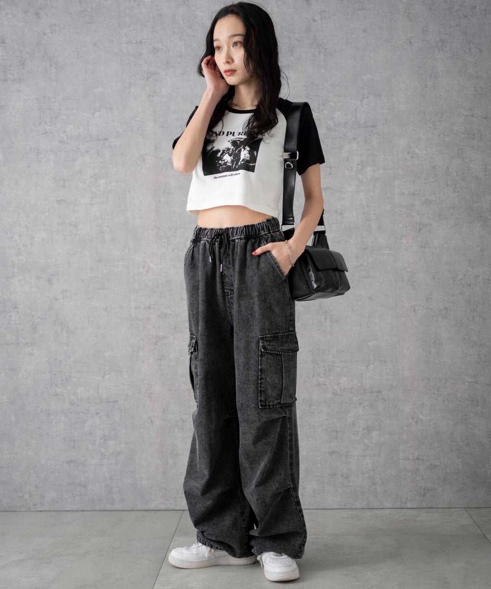 グレー(ブラックケミカル）　モデル:161cm M着用