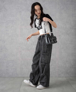 グレー(ブラックケミカル）　モデル:161cm M着用