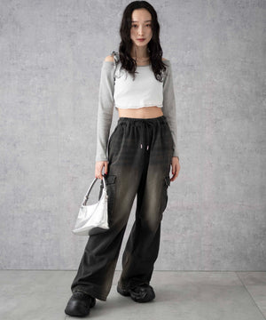 スミクロ(ブラックオーバーダイ)　モデル:161cm M着用