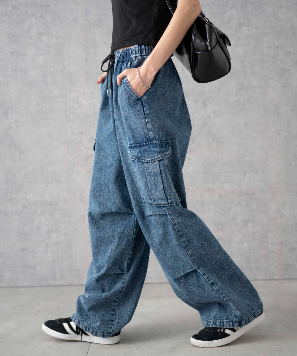 デニムインディゴ(インディゴケミカル)　モデル:161cm M着用