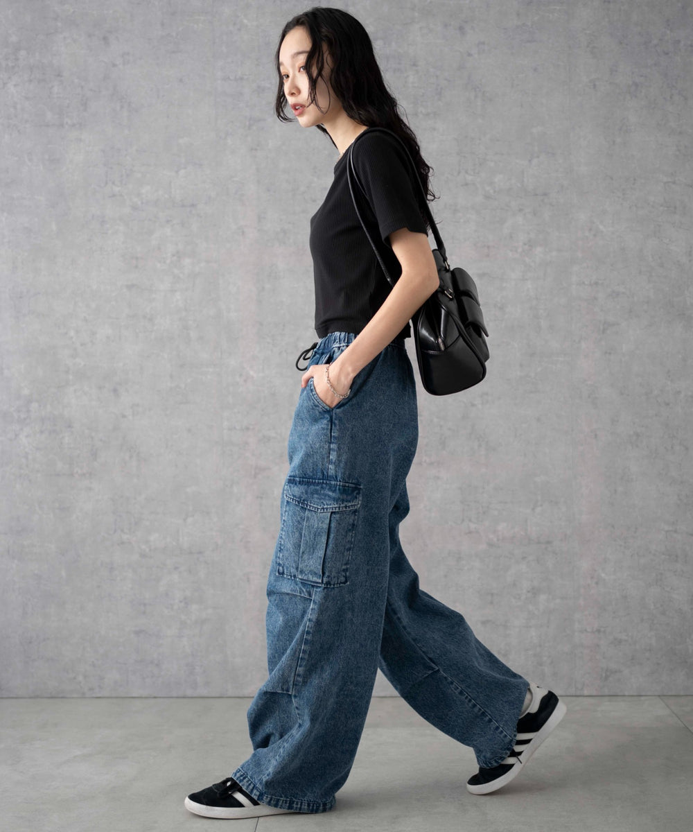 デニムインディゴ(インディゴケミカル)　モデル:161cm M着用