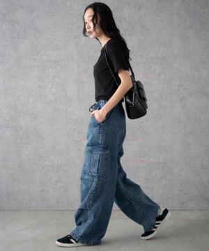 デニムインディゴ(インディゴケミカル)　モデル:161cm M着用