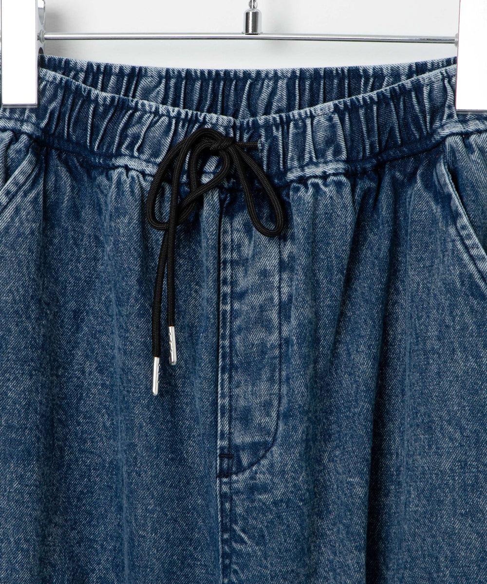 デニムパラシュートカーゴパンツ