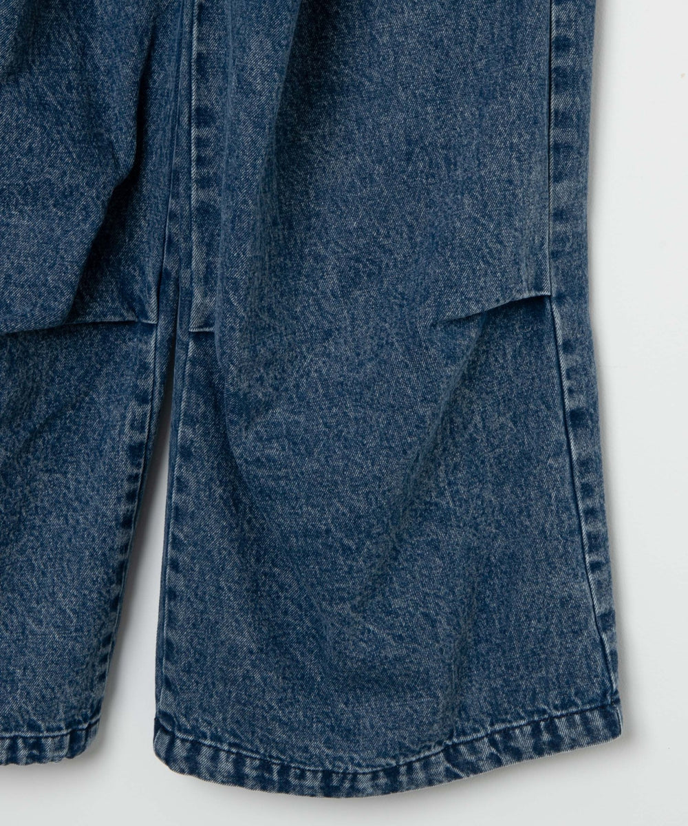 デニムパラシュートカーゴパンツ