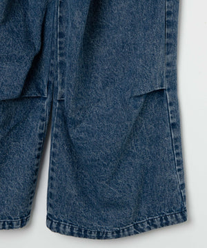 デニムパラシュートカーゴパンツ