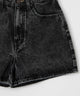 台形デニムショートパンツ